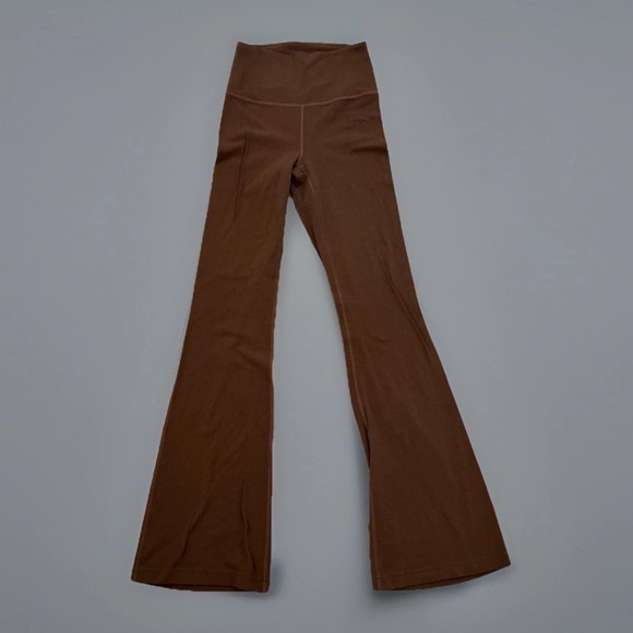 Lululemon Groove Flare Pants Brown Yoga Workout High Rise Leggings Women's - Picture 1 of 7